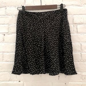& Other Stories Satin Polka Dot Mini Skirt